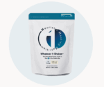 Heuristic Healing Nutrition Whatever It Shakes vanilla protein powder pouch with 14 servings.